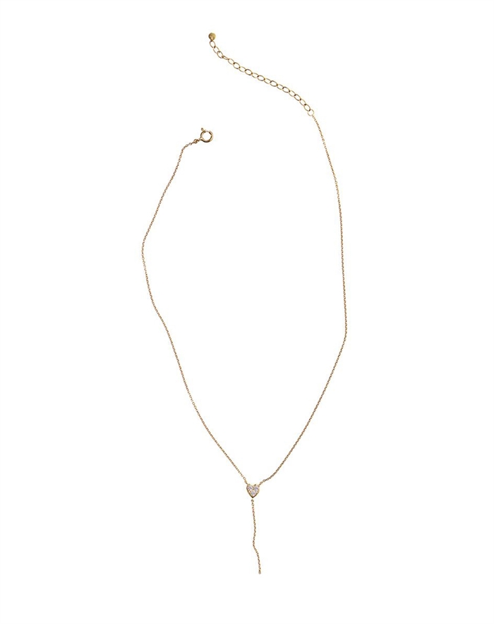  Stine A - J\'adore Y-shaoe Halskæde - Gukdfarvet