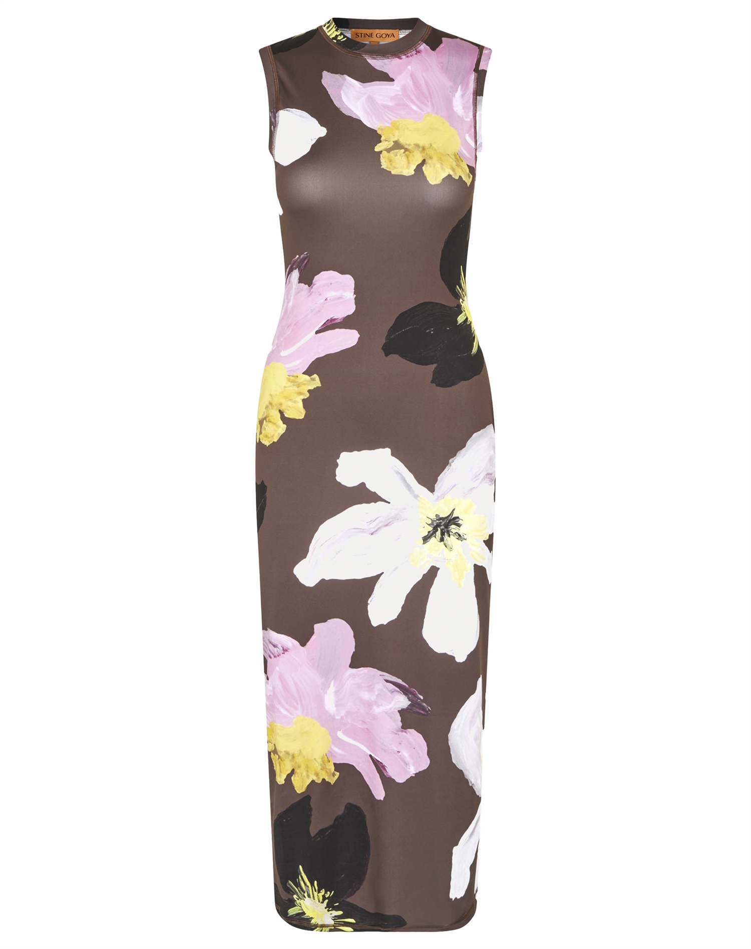 Stine Goya Elastic Tank Crewneck Kjole Wild Flower