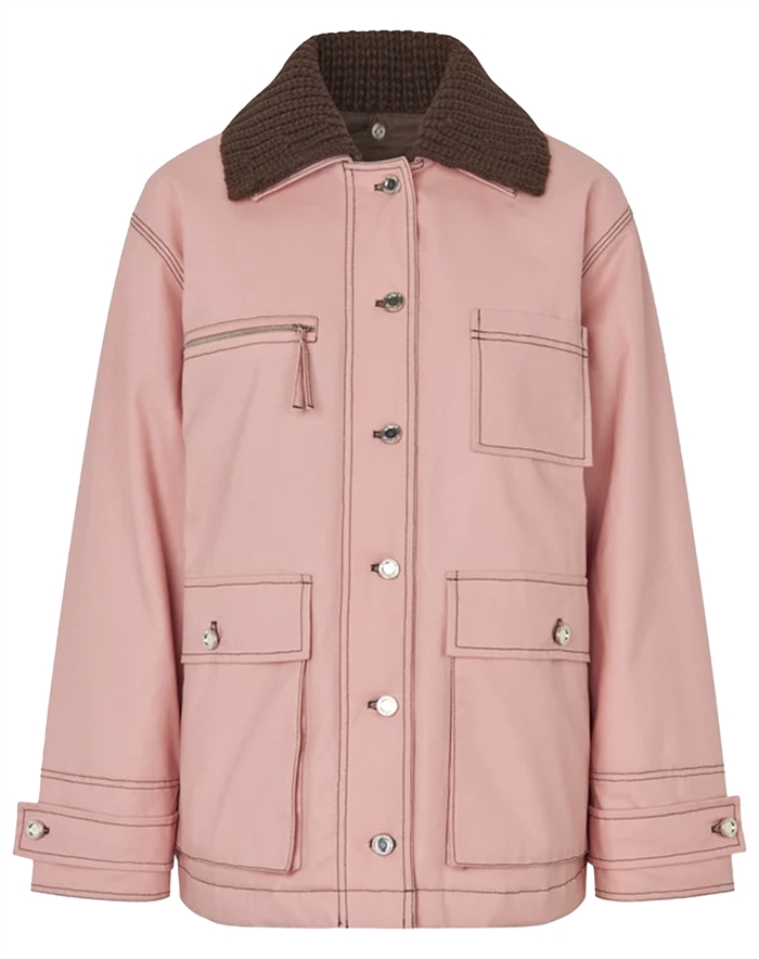 Stine Goya - Workwear Boxy Jakke - Haze Pink