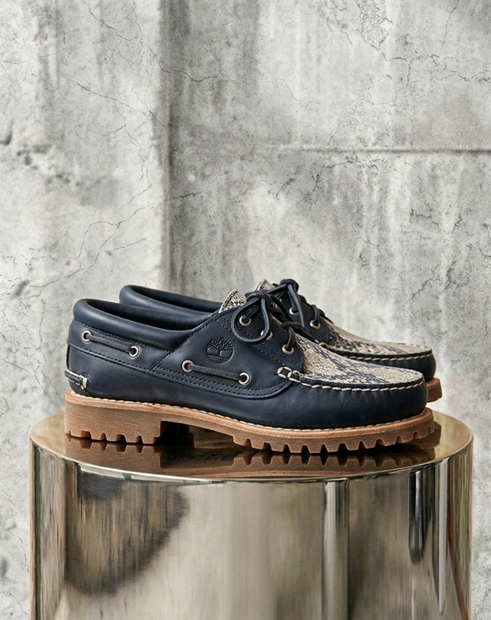 Timberland - Authentic Boat Shoe Loafers - Snake Print Suede