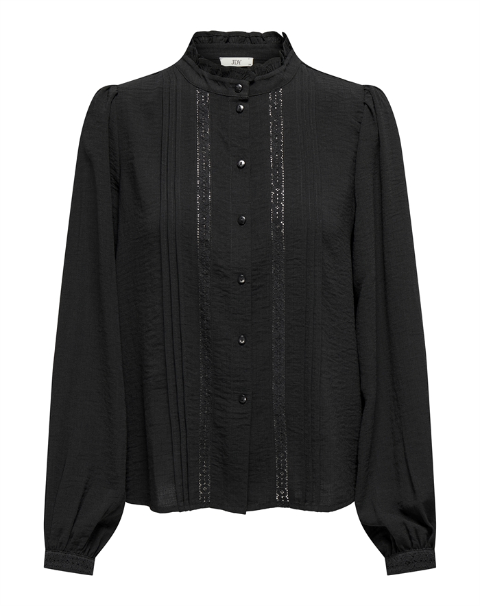 JDY - JDYEllis Life Lace Skjorte - Black