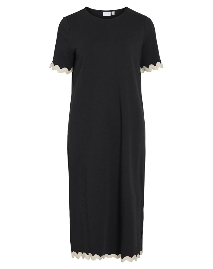 Vila - Vicalisa Midi Kjole - Black Beauty