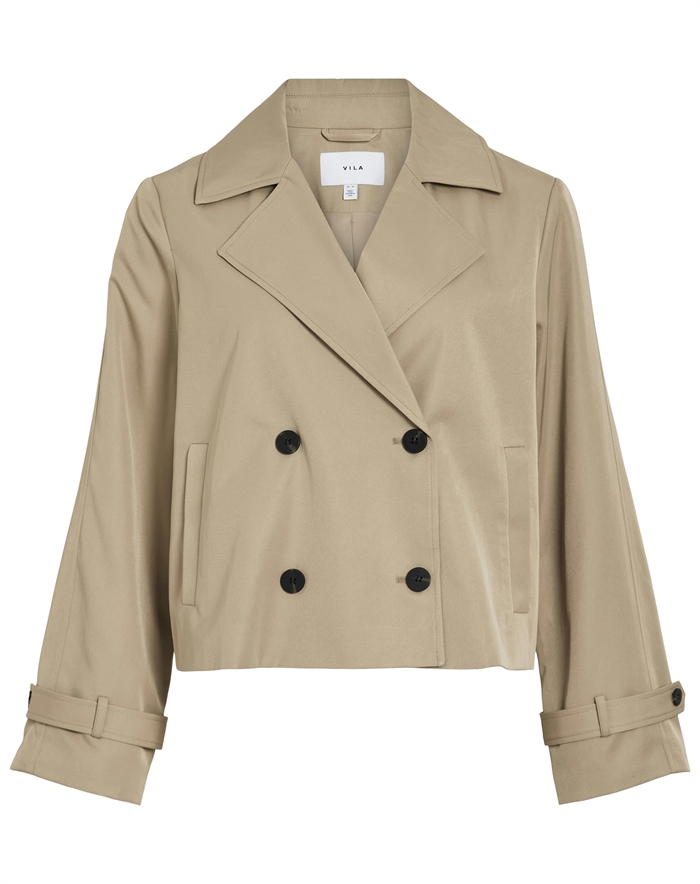 Vila - VIAddison Short Jakke - Savannah Tan