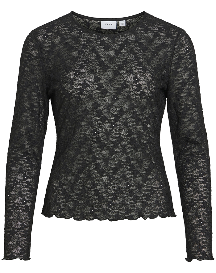 Vila - VIFay O-Neck Top - Black Beauty