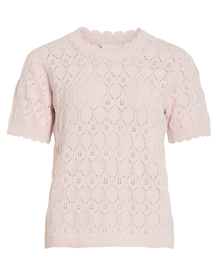 Vila - VILOwen Pointelle Strik - Cherry Blossom 