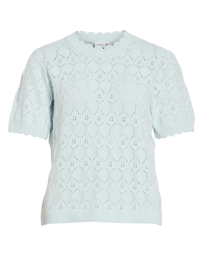 Vila - VILOwen Pointelle Strik - Nantucket Breeze 