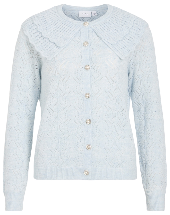 Vila - VILashi Detail Knit Cardigan - Skyway