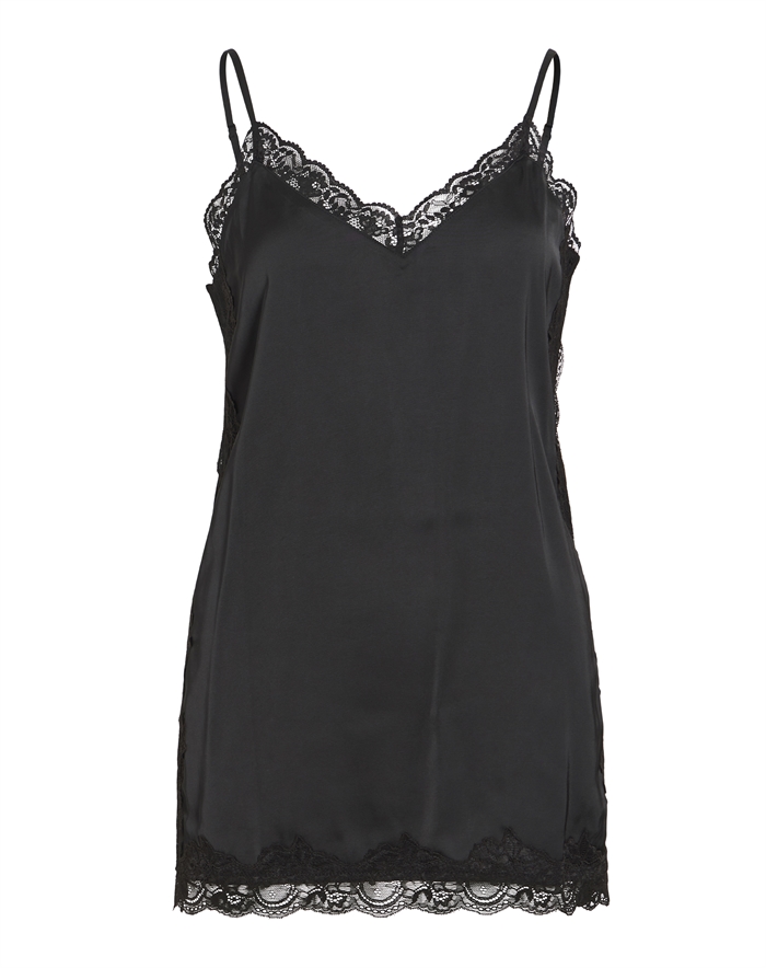 Vila - VIOnara Lace Singlet Top - Black 