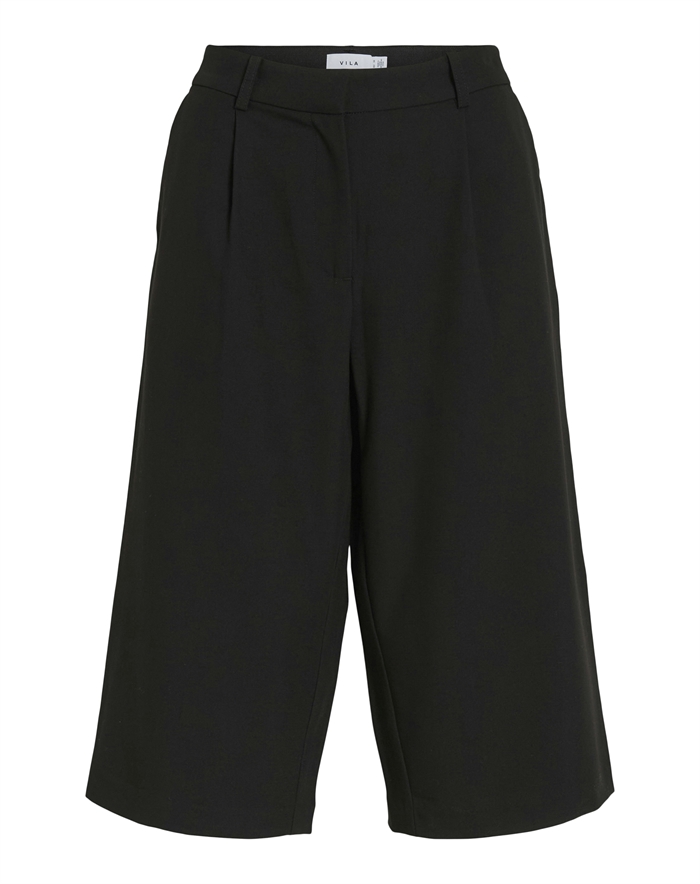 Vila - VIWinnie Siffe Long Bermuda - Black Beauty