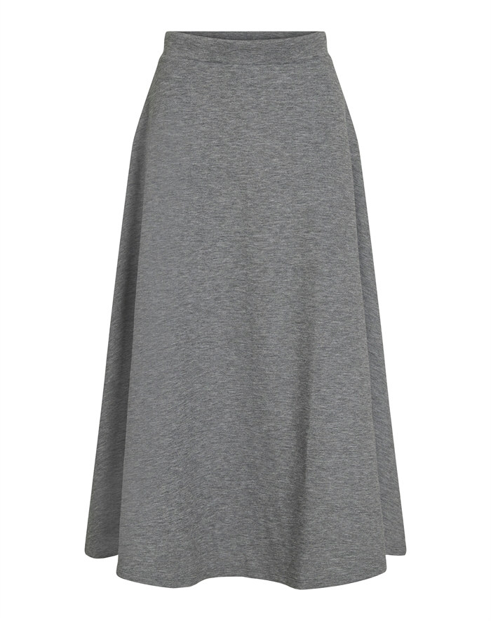 Vila - ViReflect HW Wide Midi Nederdel - Medium Grey Melange