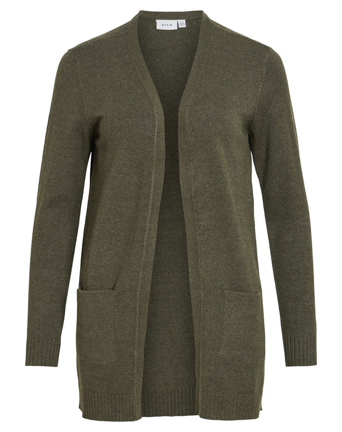 Vila - VIRil Open Strik Cardigan - Forest Night