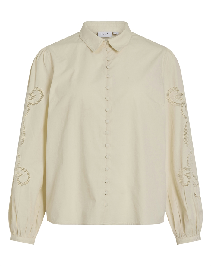 Vila - VIBelima Lace Skjorte - Birch