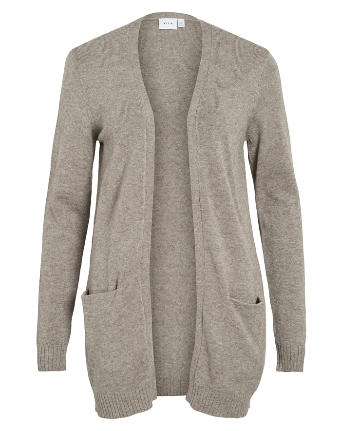 Vila - VIRil Open Strik Cardigan - Falcon