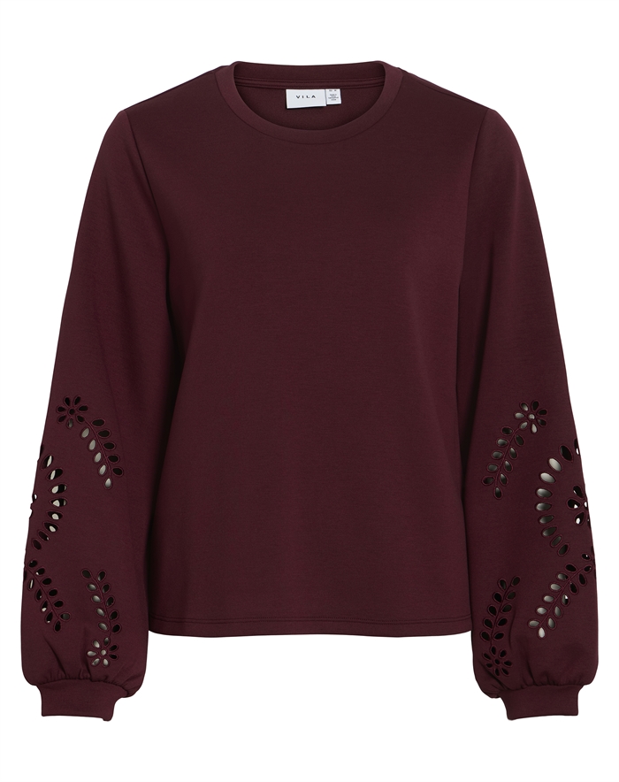 Vila - VISandy Detail Sweatshirt - Port Royale