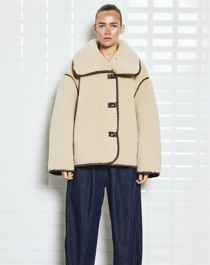 Withblack - Dajana WBL Pile Jakke - Birch