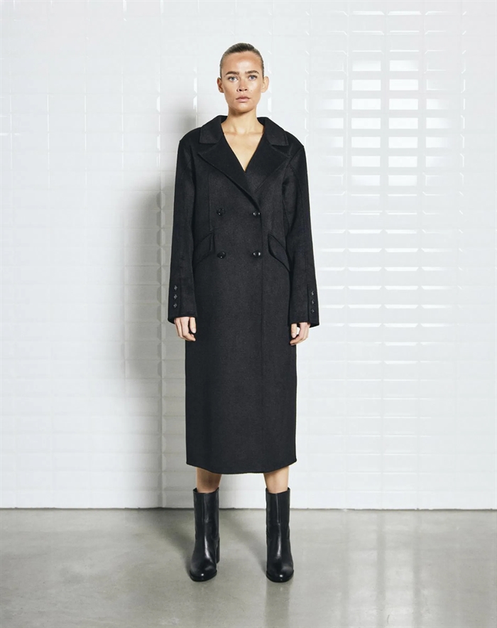 Withblack - Meadow WBL Wool Frakke - Black