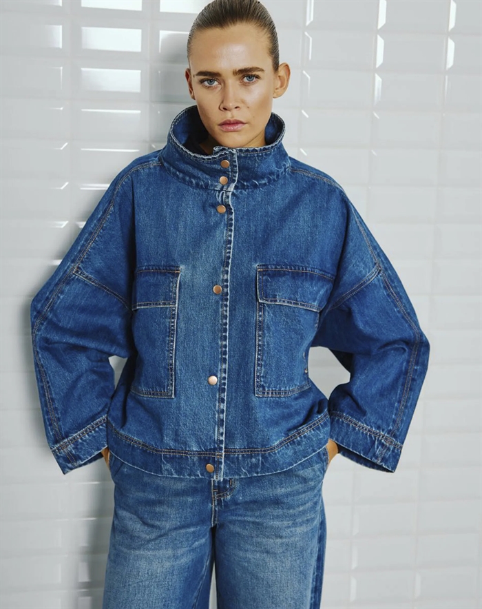 Withblack - Peyton WBL Denim Jakke - Horizon Blue Denim