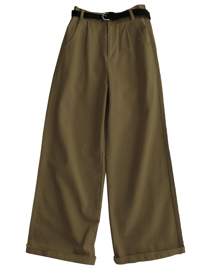 Withblack - Steffi WBL Wide Bukser - Warm Camel