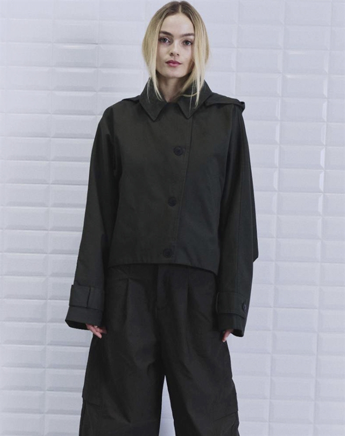 Whitblack - WBLAlaia Hooded Jakke - Dark Green