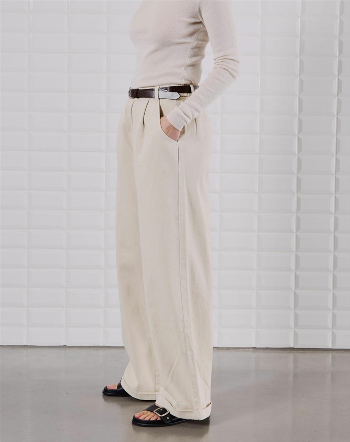 Withblack - WBLSteffi Wide Bukser - Silver Lining