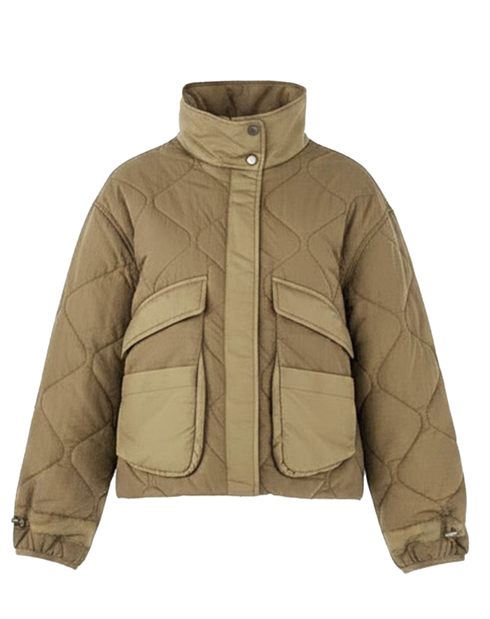 Withblack - WBLVeda Quilted Jakke - Dark Camel