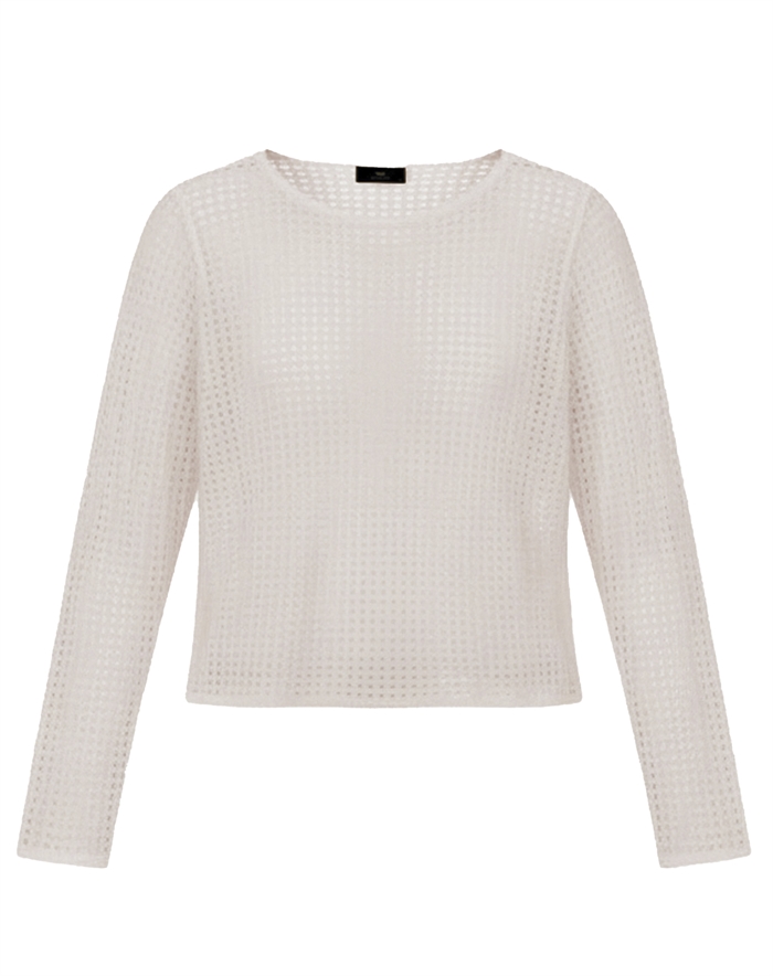 With Black - WBPisa Pullover - Foam White