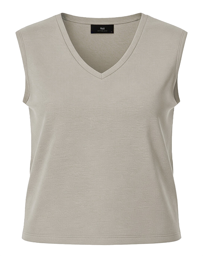 Withblack - WBLComo V-Neck Top - Summer Grey