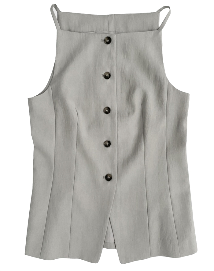 Withblack - WBLMaritsa Waistcoat - Summer Grey