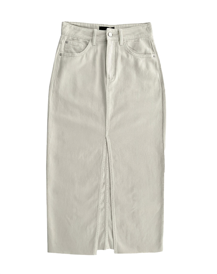 Withblack - WBLSteffi Denim Nederdel - Silver Lining 