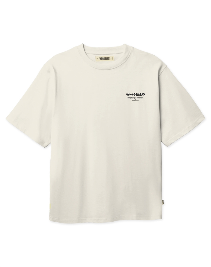 Woodbird - WBBaine Wok T-shirt - Off White