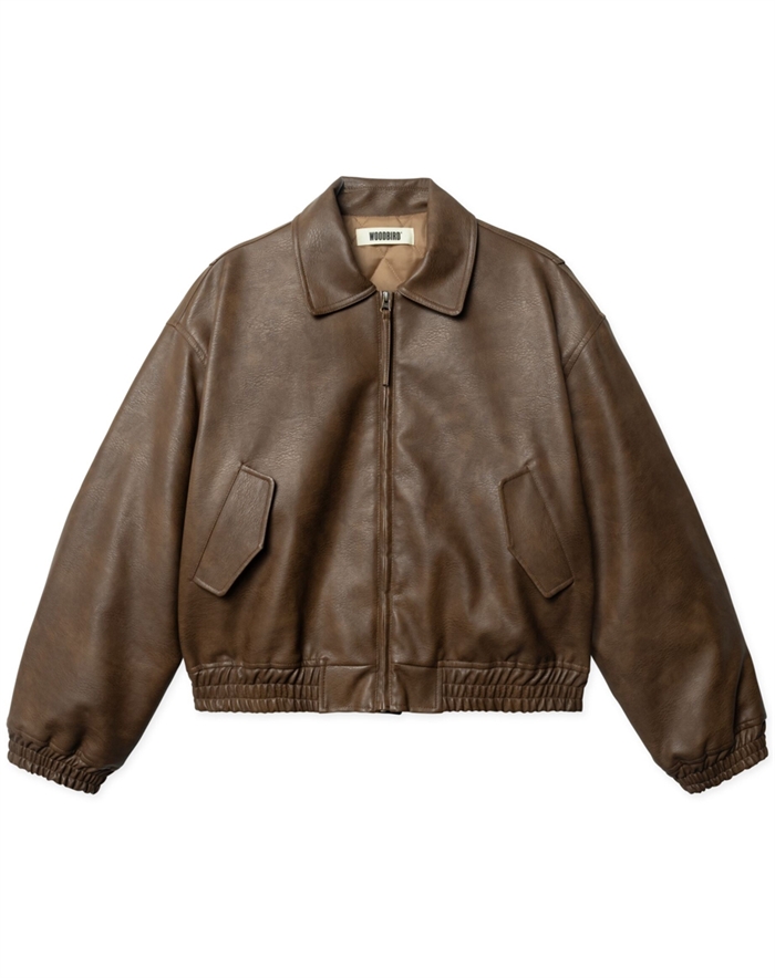 Woodbird - WBBue Bomber Jakke - Dark Brown