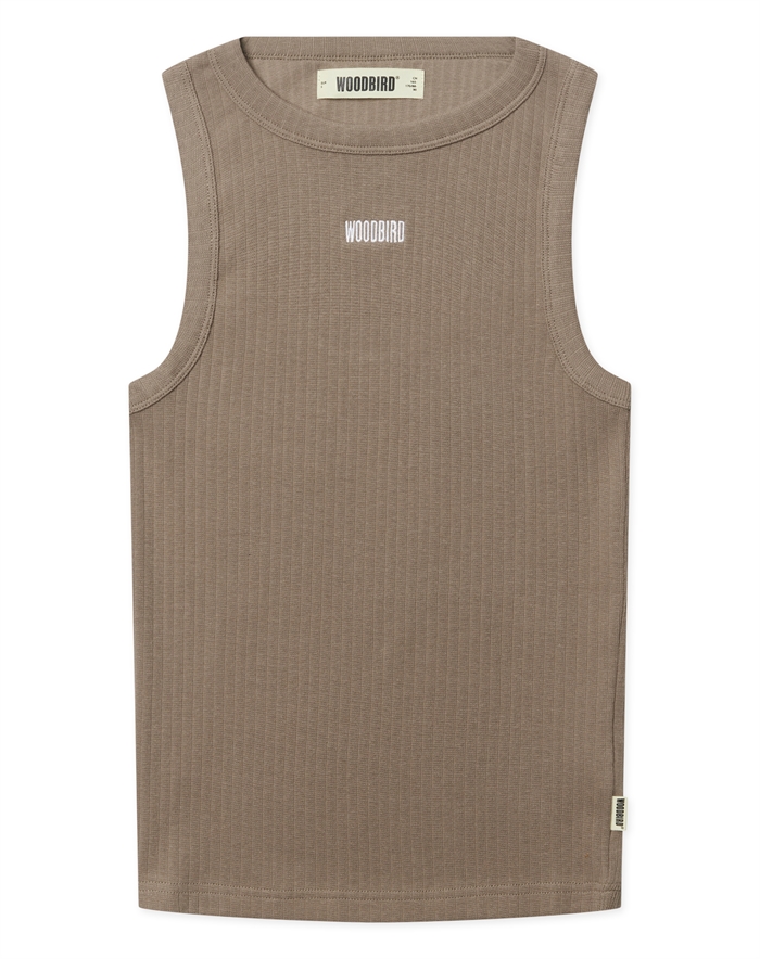 Woodbird - WBDee Base Tank Top - Dark Sand 