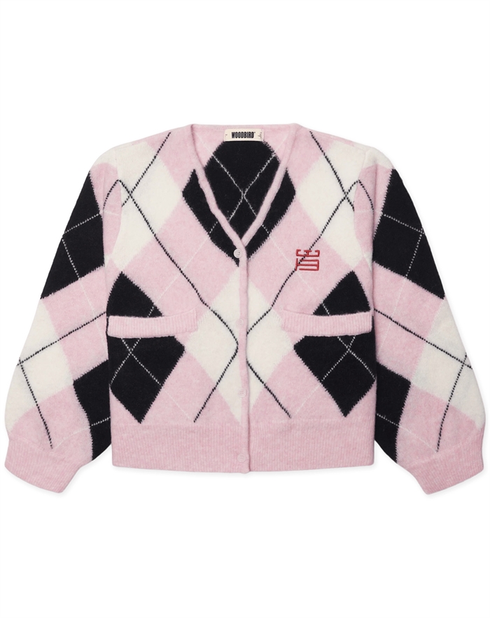 Woodbird - WBFen Argyle Cardigan - Dusty Violet-Navy