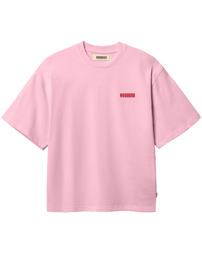 Woodbird - WBJuno Founded T-shirt - Dusty Rose