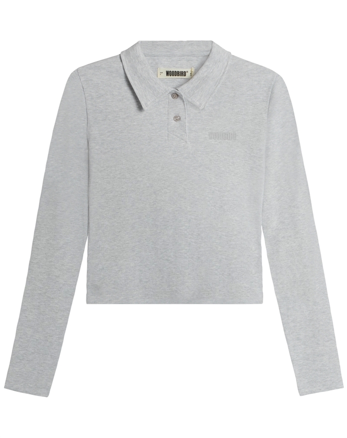 Woodbird - WBVilly Sports Polo - Grey Melange
