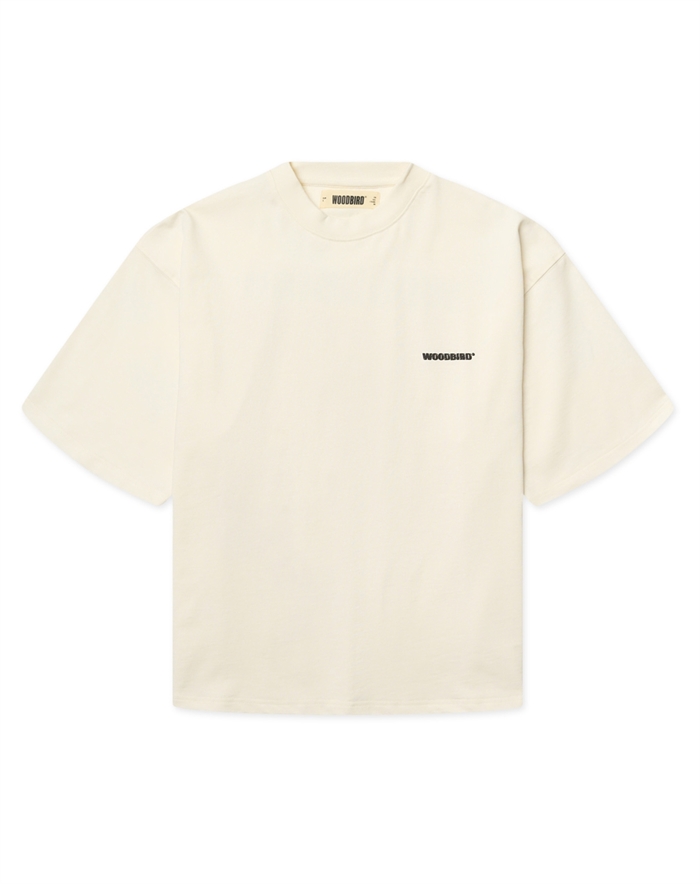 Woodbird - WBJuno Tram T-shirt - Off White