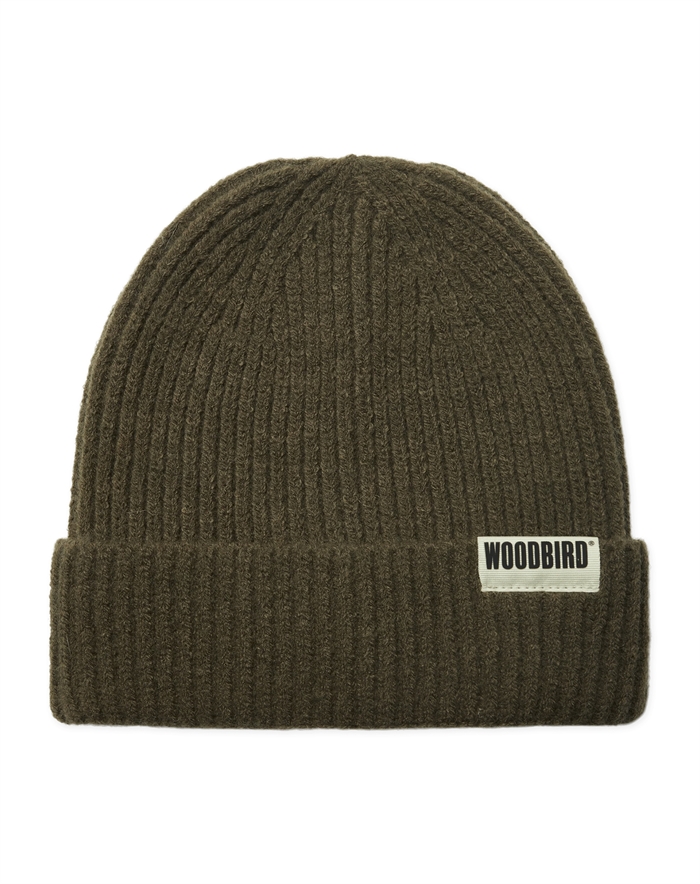 Woodbird - WBYeti Plated Beanie - Dark Olive