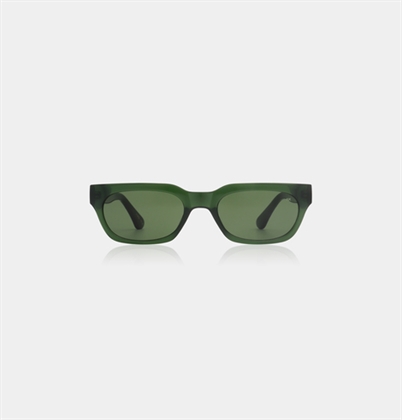 A Kjærbede Bror Solbriller Dark Green Transparent - Shop Online
