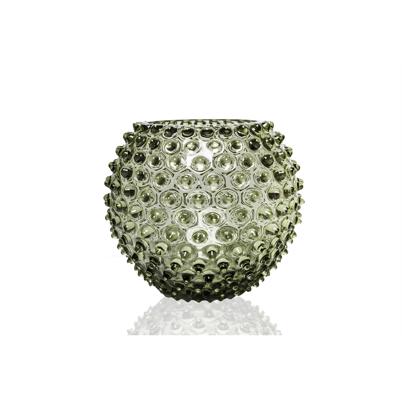 Anna Von Lipa Hobnail Globe Vase Olive Green - Shop Online