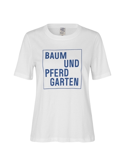 Baum Und Pferdgarten Jawo T-shirt Bright White Marine Logo