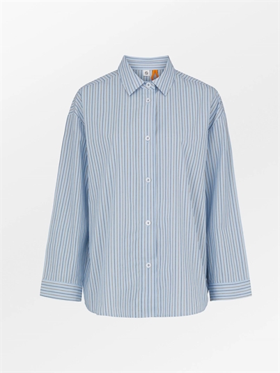 Becksondergaard Stripel Pyjamas Sæt Clear Blue Sky-Shop Online Hos Blossom
