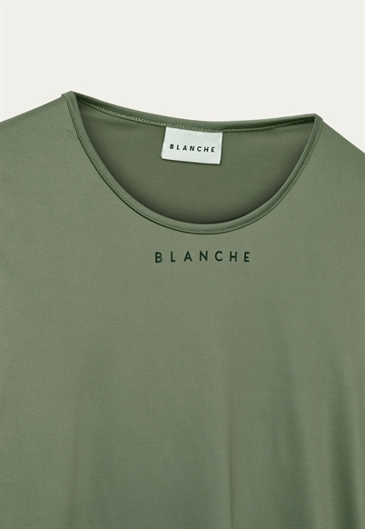Blanche Comfy T-shirt LS Deep Lichen Green-Shop Online Hos Blossom
