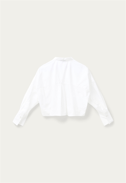 Blanche Dibella AW Crop Skjorte White-Shop Online Hos Blossom