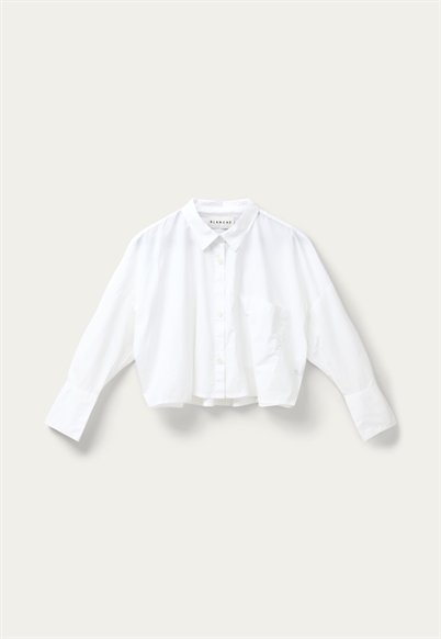 Blanche Dibella AW Crop Skjorte White-Shop Online Hos Blossom