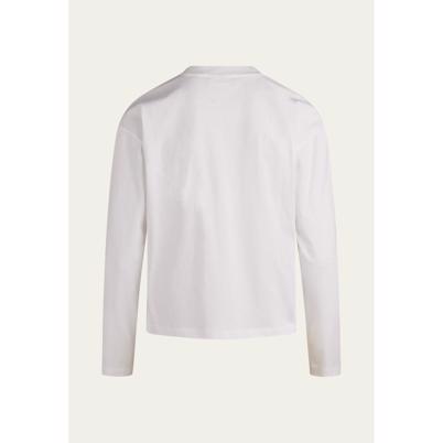 Blanche Main Bagde LS T-shirt White Shop Online Hos Blossom