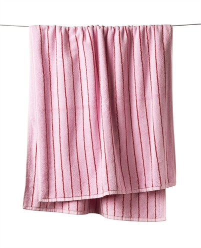 Bongusta Naram Bath Håndklæde Baby Pink & Red-Shop Online Hos Blossom