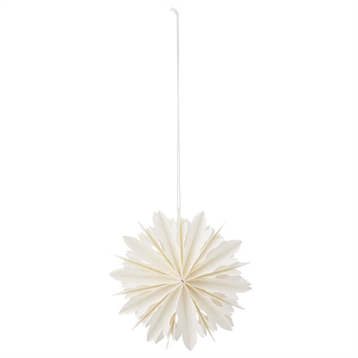 Bungalow Paper Ornament Stellar White 21 cm-Shop Online Hos Blossom