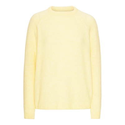  Comfy Copenhagen Nice And Soft Long Sleeve Strik Light Yellow-Shop Online Hos Blossom