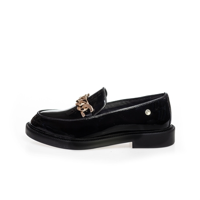 Copenhagen Shoes Aware Loafers Black Patent-Shop Online Hos Blossom