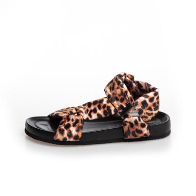 Copenhagen Shoes Carrie Sandaler Brown Leopard Shop Online Hos Blossom